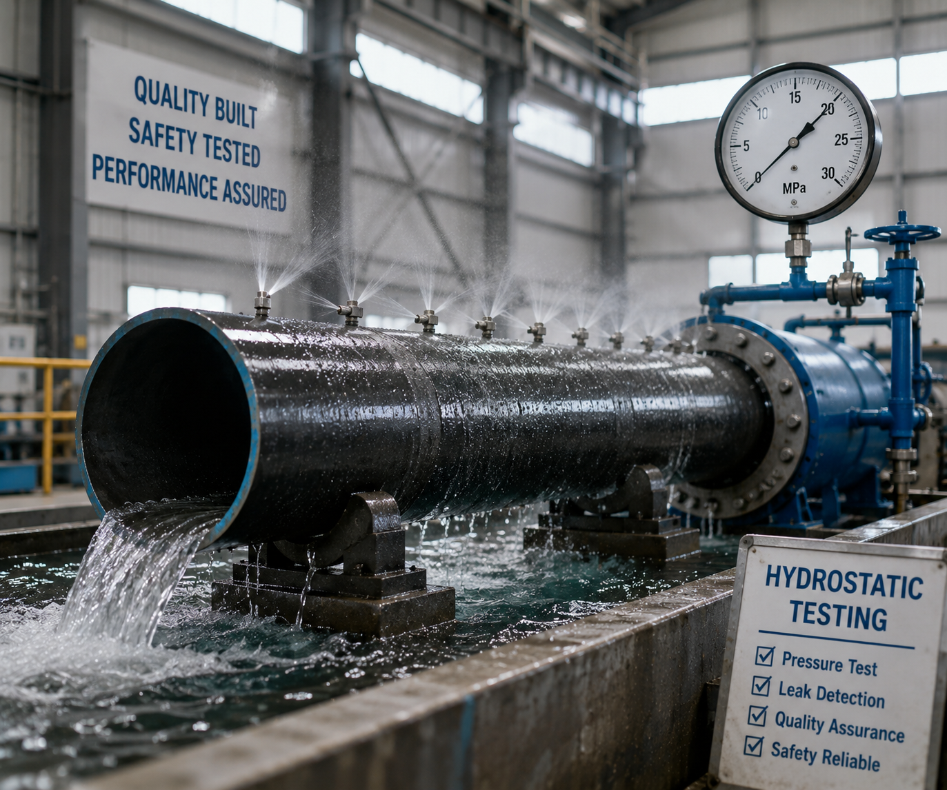Hydrostatic Testing: Ensuring the Safety and Reliability of Steel Pipes