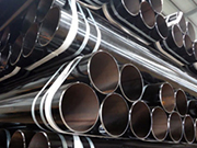 What precautions should be taken when welding steel pipes